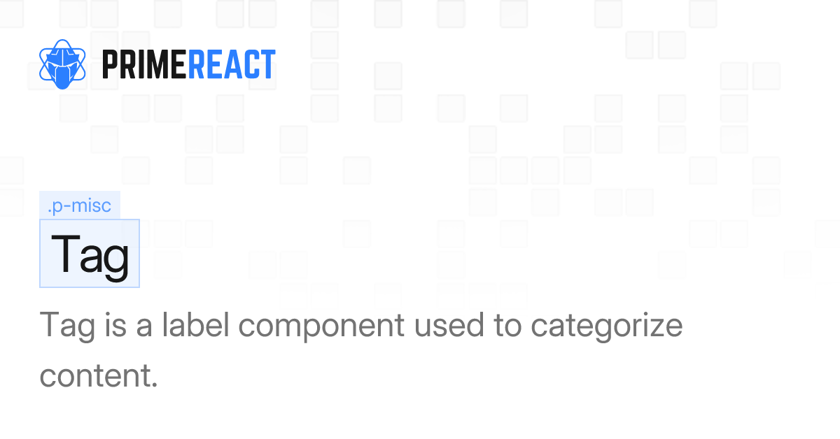 React Tag Component
